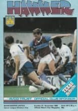 West Ham United v Manchester United  27-Nov-1983