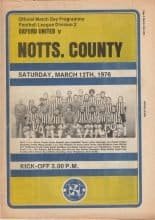 Oxford United v Notts County 13-Mar-1976