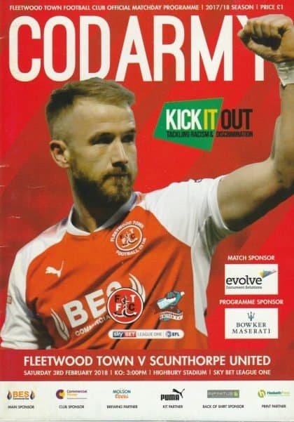Fleetwood Town v Scunthorpe United  03-Feb-2018