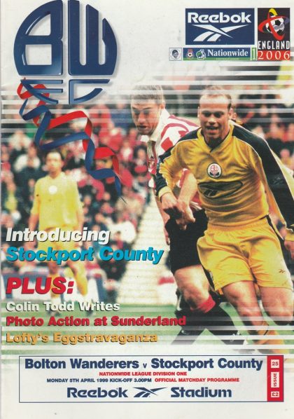 Bolton Wanderers v Stockport County 05-Apr-1999