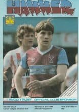 West Ham United v Aston Villa  05-May-1984