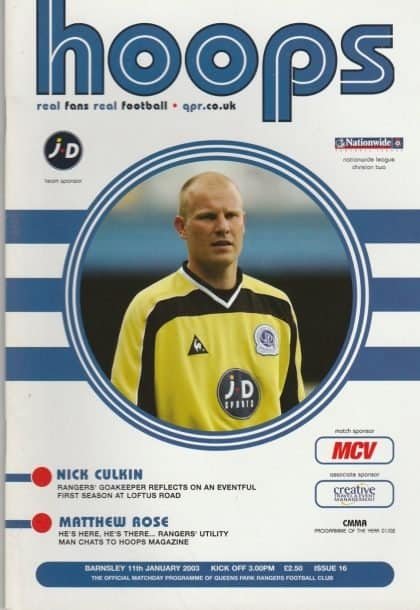 Queens Park Rangers v Barnsley 11-Jan-2003