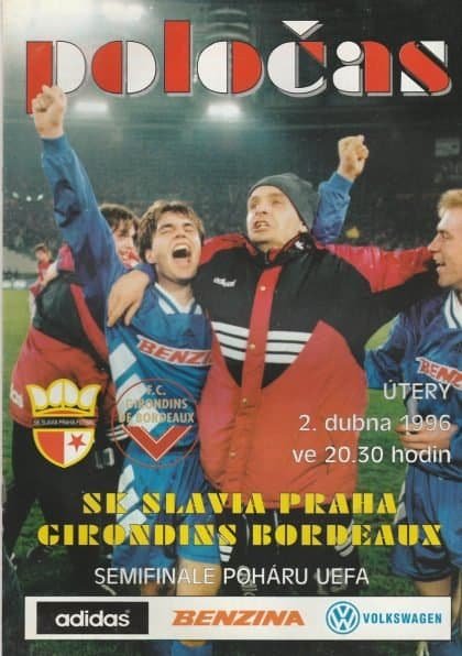 Slavia Prague v Girondins Bordeaux  02-Apr-1996