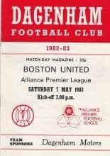 Dagenham v Boston United  07-May-1983