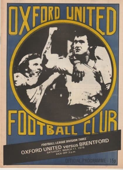 Oxford United v Brentford  17-Mar-1979