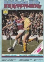West Ham United v Brighton & Hove Albion  08-Nov-1983