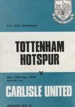 Tottenham Hotspur v Carlisle United 15-Jan-1972