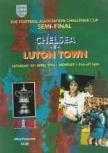 Chelsea v Luton Town  09-Apr-1994