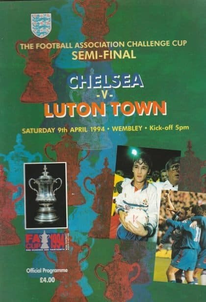 Chelsea v Luton Town  09-Apr-1994