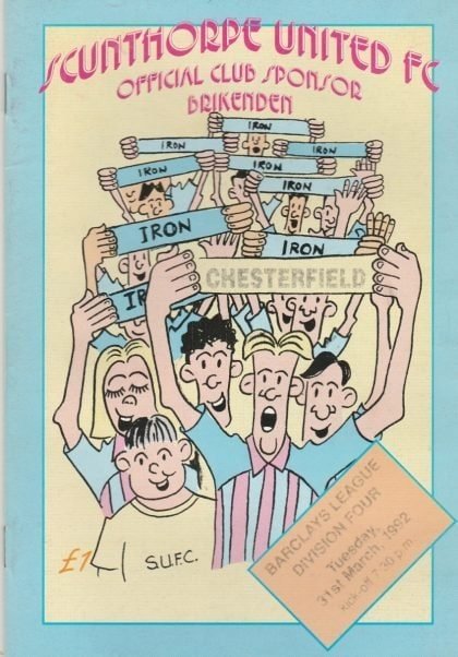 Scunthorpe United v Chesterfield  31-Mar-1992