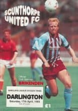 Scunthorpe United v Darlington 17-Apr-1993