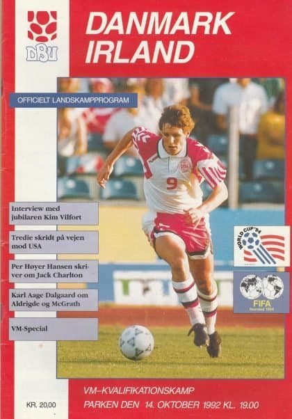 Denmark v Republic of Ireland 14-Oct-1992