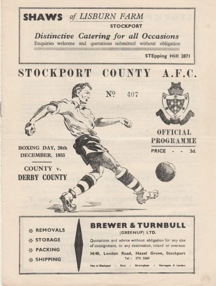 Stockport County v Derby County  26-Dec-1955