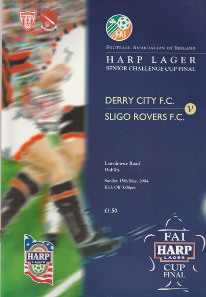 Derry City v Sligo Rangers  15-May-1994