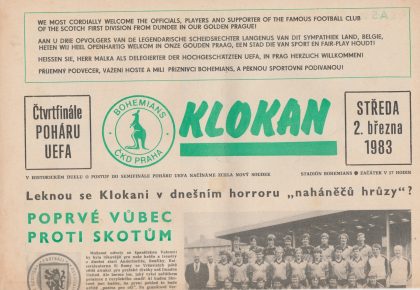 Bohemians Prague v Dundee United  02-Mar-1983