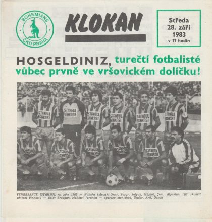 Bohemians Prague v Ajax  07-Nov-1984