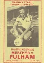 Merthyr Tydfil v Fulham   23-Oct-1979