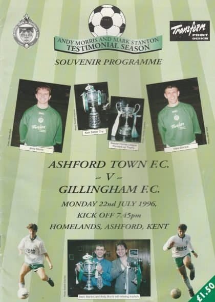 Ashford Town v Gillingham 22-Jul-1996