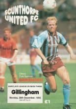 Scunthorpe United v Gillingham   28-Dec-1992