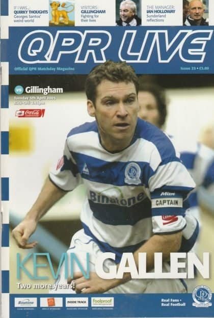 Queens Park Rangers v Gillingham  05-Apr-2005
