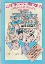 Scunthorpe United v Hereford United 05-Oct-1991