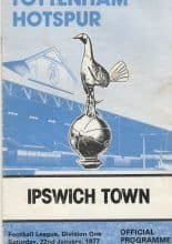 Tottenham Hotspur v Ipswich Town 22-Jan-1977
