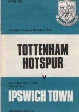Tottenham Hotspur v Ipswich Town 02-Oct-1971