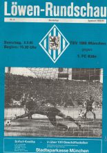 TSV 1860 Munich v 1FC Koln  06-Sep-1980