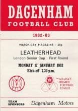 Dagenham v Leatherhead 17-Jan-1983