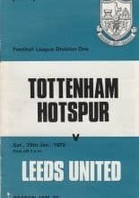 Tottenham Hotspur v Leeds United 29-Jan-1972