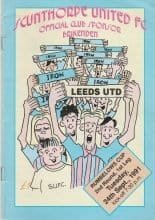 Scunthorpe United v Leeds United  24-Sep-1991