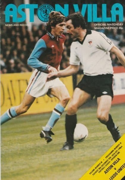 Aston Villa v Leeds United 24-Nov-1978