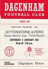 Dagenham v Leytonstone-Ilford  08-Jan-1983