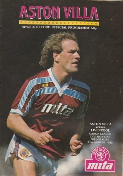 Aston Villa v Liverpool 21-Aug-1985