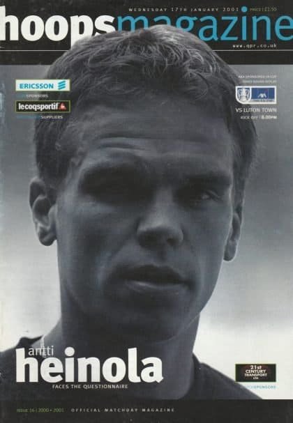 Queens Park Rangers v Luton Town 17-Jan-2001
