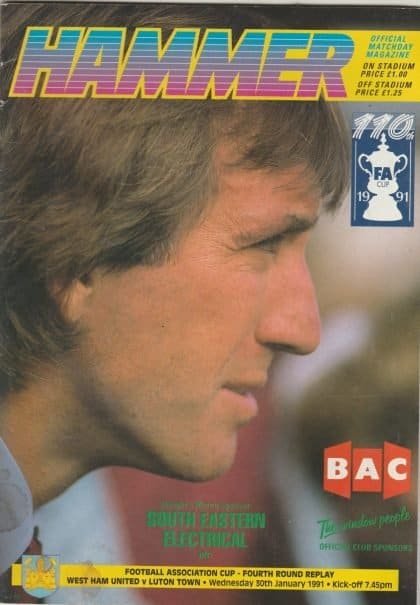 West Ham United v Luton Town  30-Jan-1991