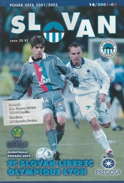 Slovan Liberec v Olympique Lyon  28-Feb-2002