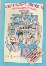 Scunthorpe United v Maidstone United  07-Sep-1991