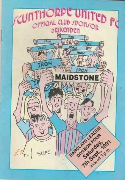 Scunthorpe United v Maidstone United  07-Sep-1991