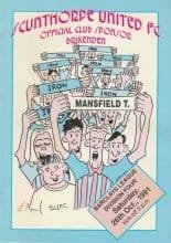 Scunthorpe United v Mansfield Town  26-Oct-1991