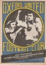 Oxford United v Mansfield Town  27-Sep-1978