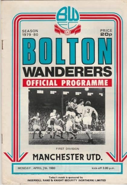 Bolton Wanderers v Manchester United 07-Apr-1980