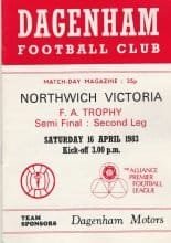Dagenham v Northwich Victoria 16-Apr-1983