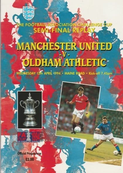 Oldham Athletic v Manchester United 13-Apr-1994