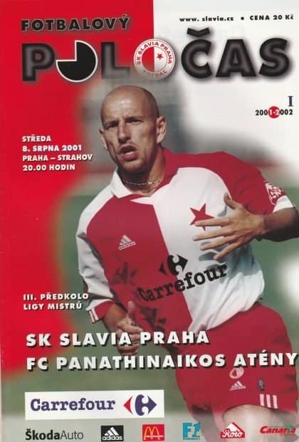 Slavia Prague v Panathinaikos  22-Aug-2001