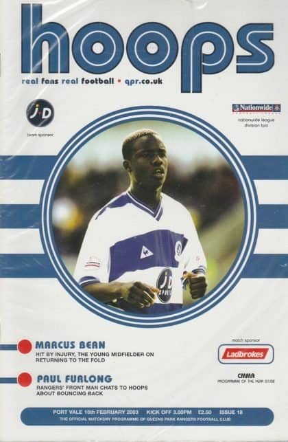 Queens Park Rangers v Port Vale   15-Feb-2003