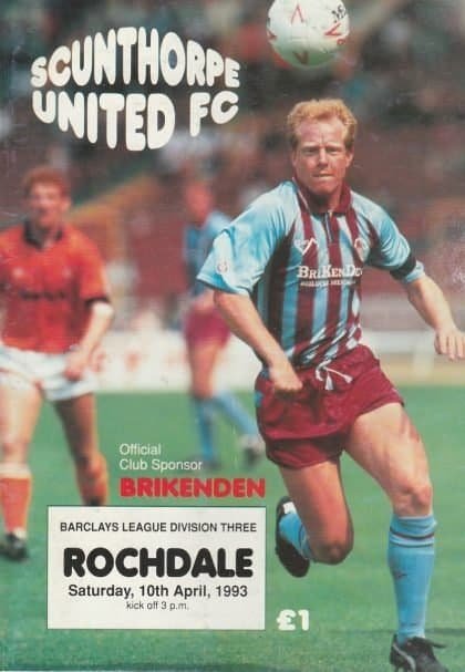Scunthorpe United v Rochdale 10-Apr-1993