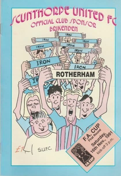 Scunthorpe United v Rotherham United  16-Nov-1991