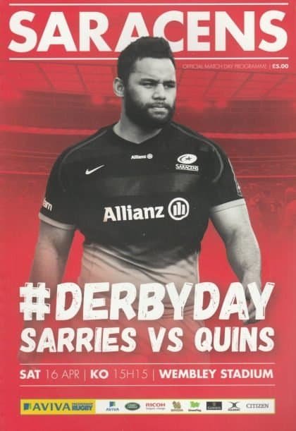 Saracens v Harlequins  16-Apr-2016