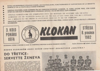 Bohemians Prague v Servette Geneva  08-Dec-1982